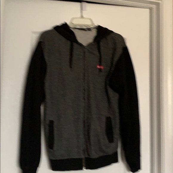 grey hoodie vans